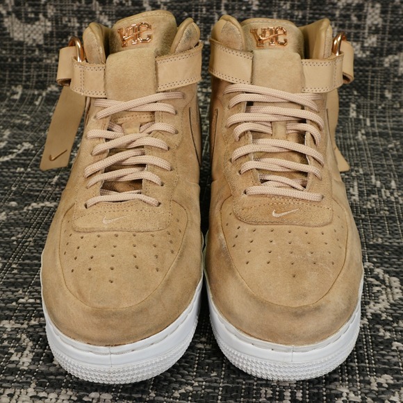 Size 12 - Nike Victor Cruz x Air Force 1 Mid Vachetta Tan NO BOX - Picture 3 of 10